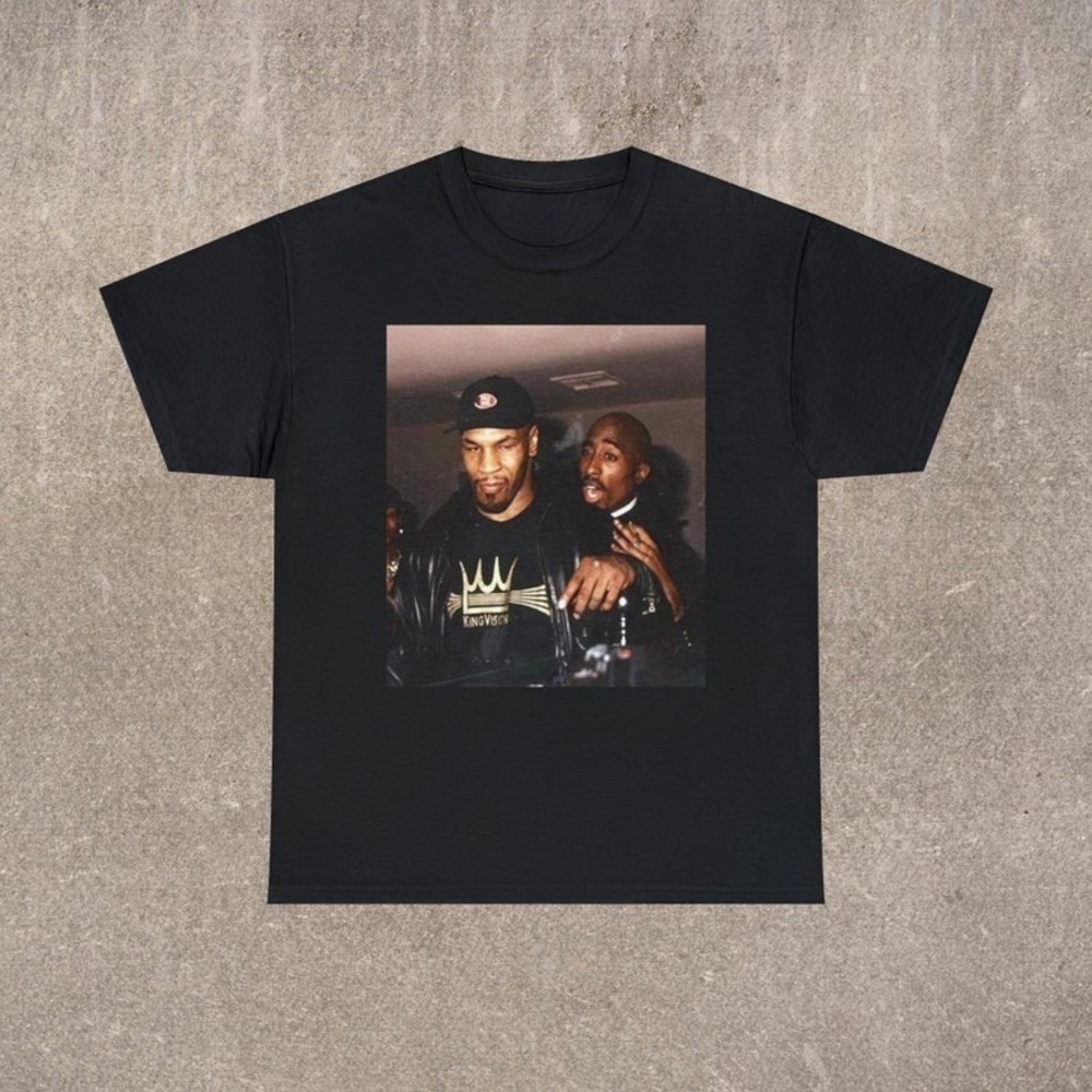 90_s Hip Hop T-shirt Mike Tyson With 2Pac